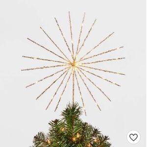 LED Twinkling Starburst Spikes Tree Topper